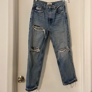 Free People We The Free Distressed High Rise Jeans
